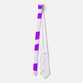 Col cravate blanc violet (Dos)