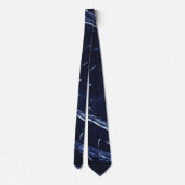 Col cravate bleu marine Fluid Swirl Marble (Dos)
