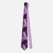 Col cravate camouflage lavande prune violet noir (Devant)