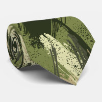 Col cravate camouflage noir vert kaki