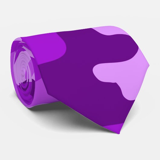 Col cravate camouflage violet (Roulé)