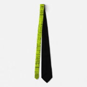 Col cravate chartreuse tweed (Dos)