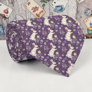 Col cravate classique motif lilas Wonderland