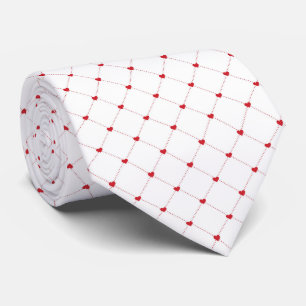 Col cravate coeurs de la Saint-Valentin pour homme