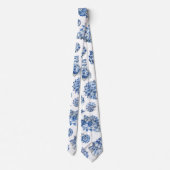Col cravate coquilles bleues (Dos)
