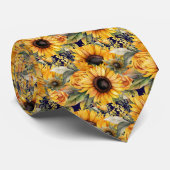Col cravate de bureau décontracté | Tournesols de (Roulé)
