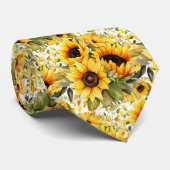 Col cravate de bureau décontracté | Tournesols de  (Roulé)