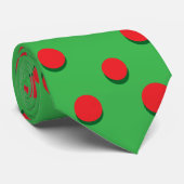 Col cravate de fête Rouge et Vert ne devraient jam (Roulé)