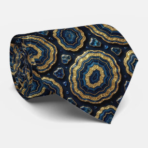 Col cravate de luxe Navy Blue + Col cravate géod