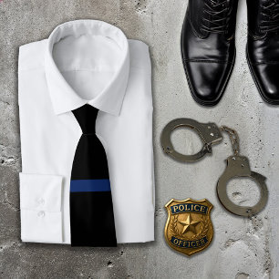 Col cravate de maintien de l'ordre Thin Blue Line
