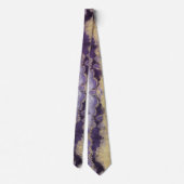 Col cravate de mariage Améthyste Violet et Or (Dos)