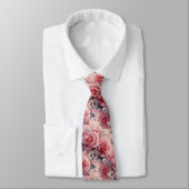 Col cravate de mariage de luxe | Roses roses et di (Attaché)