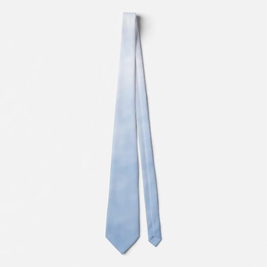 Col cravate de mariage ombré monochrome bleu clair (Devant)