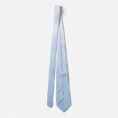 Col cravate de mariage ombré monochrome bleu clair (Dos)