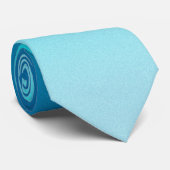 Col cravate dégradé bleu océan (Roulé)