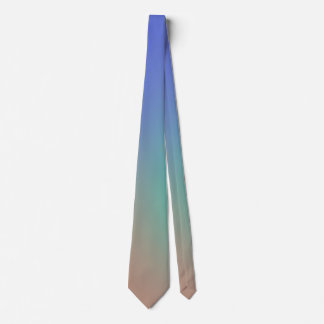Col cravate dégradé du bleu au beige, minimaliste