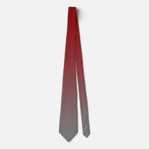 Col cravate dégradé du rouge au gris, ombre élégan