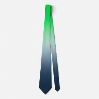 Col cravate dégradé du vert au bleu marine Moderne