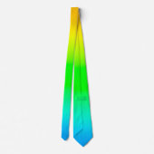 Col cravate dégradé jaune vert bleu vibrant modern (Dos)