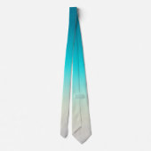 Col cravate dégradé turquoise à blanc (Dos)