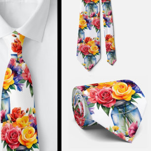 Col cravate d'homme Nœud papillon floral pour ma