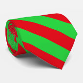 Col cravate diagonale rayures de Noël (Roulé)