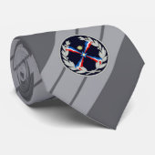 Col cravate drapeau assyrien (Roulé)
