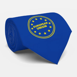 Col cravate drapeau de l'Union européenne, cravate