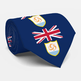 Col cravate du drapeau patriotique d'Anguilla