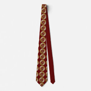 Col cravate en or premium Sicilia (symbole de la T