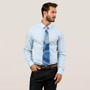 Col cravate en verre émaillé