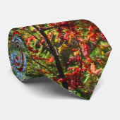 Col cravate feuilles d'automne pour hommes (Roulé)