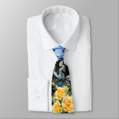 Col cravate Fleurs Arc-en-ciel (Attaché)