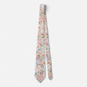 Col cravate fleurs sauvages pastel (Devant)