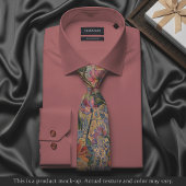 Col cravate floral de prairie impressionniste