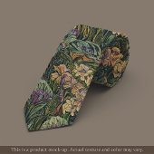 Col cravate floral Impressionniste Jungle
