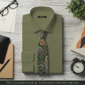 Col cravate floral Impressionniste Jungle
