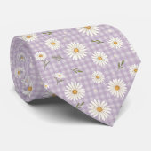 Col cravate floral lavande de printemps (Roulé)