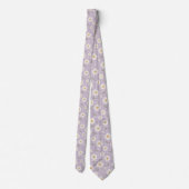 Col cravate floral lavande de printemps (Dos)