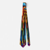 Col cravate gouttes de peinture 3D (Devant)