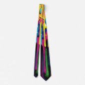 Col cravate gouttes de peinture 3D (Dos)