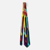 Col cravate gouttes de peinture 3D (Dos)