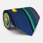 Col cravate gouttes de peinture 3D (Roulé)