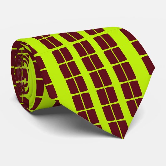 Col cravate grille rétro (Roulé)