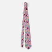 Col cravate homme Cercles Rose Funky (Dos)