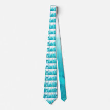 Col cravate homme turquoise