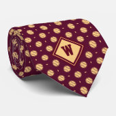 Col cravate icon baseball Burgundy Or (Roulé)