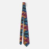 Col cravate imprimé léopard arc-en-ciel (Dos)