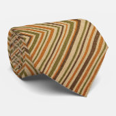 Col cravate inspiré designer | Rayures rétro (Roulé)