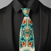 Col cravate Iridescence Tropicale